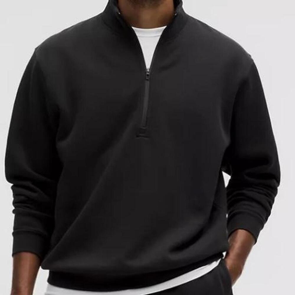 Lululemon Men's Black Sweatshirt